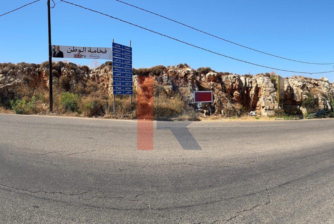 R9-4066 4,909m² Highway Land for Sale on Rechdebbine Kousba Highway | 50m Frontage Zoning 25/50 — Photo 4 of 4